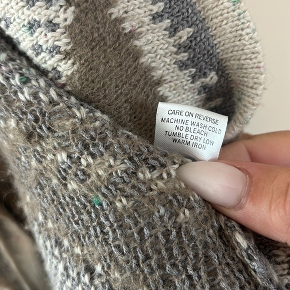 Lovestitch | alpine gypsy Aztec print duster sweater | rare fall winter | small - Picture 9 of 14